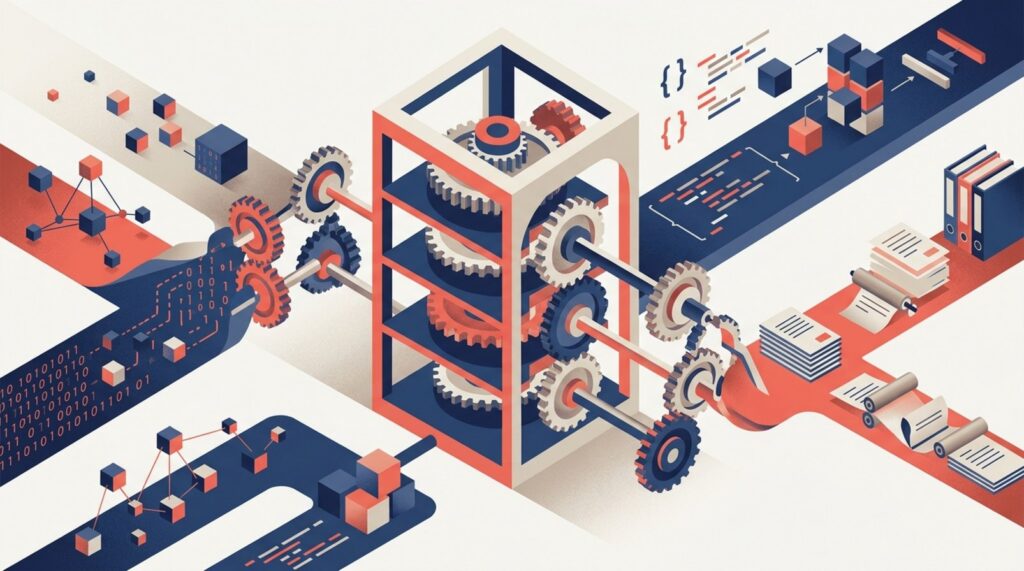 Illustration d'un moteur IA unique avec plusieurs niveaux d'effort adaptés à différentes tâches d'entreprise