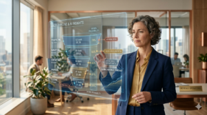 Équipe commerciale structurée dans une PME tech française